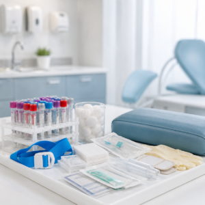 Phlebotomy Technician Program Supplies – Neo Aesthetics and Medical International Academy Phlebotomy training supplies for the Phlebotomy Technician Program at Neo Aesthetics and Medical International Academy in Hallandale Beach, Florida.