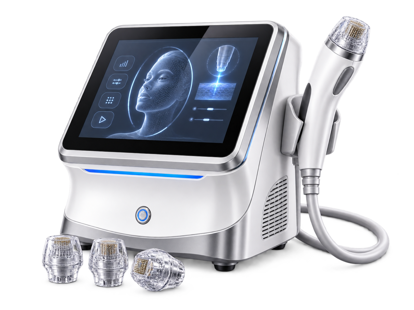 Microneedling RF device training at Neo Aesthetics and Medical International Academy in Hallandale Beach, FL